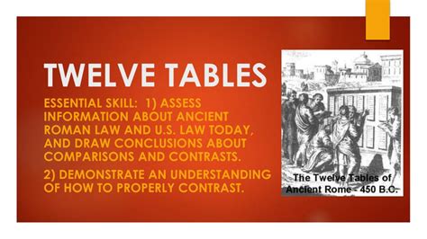 law of twelve tables definition
